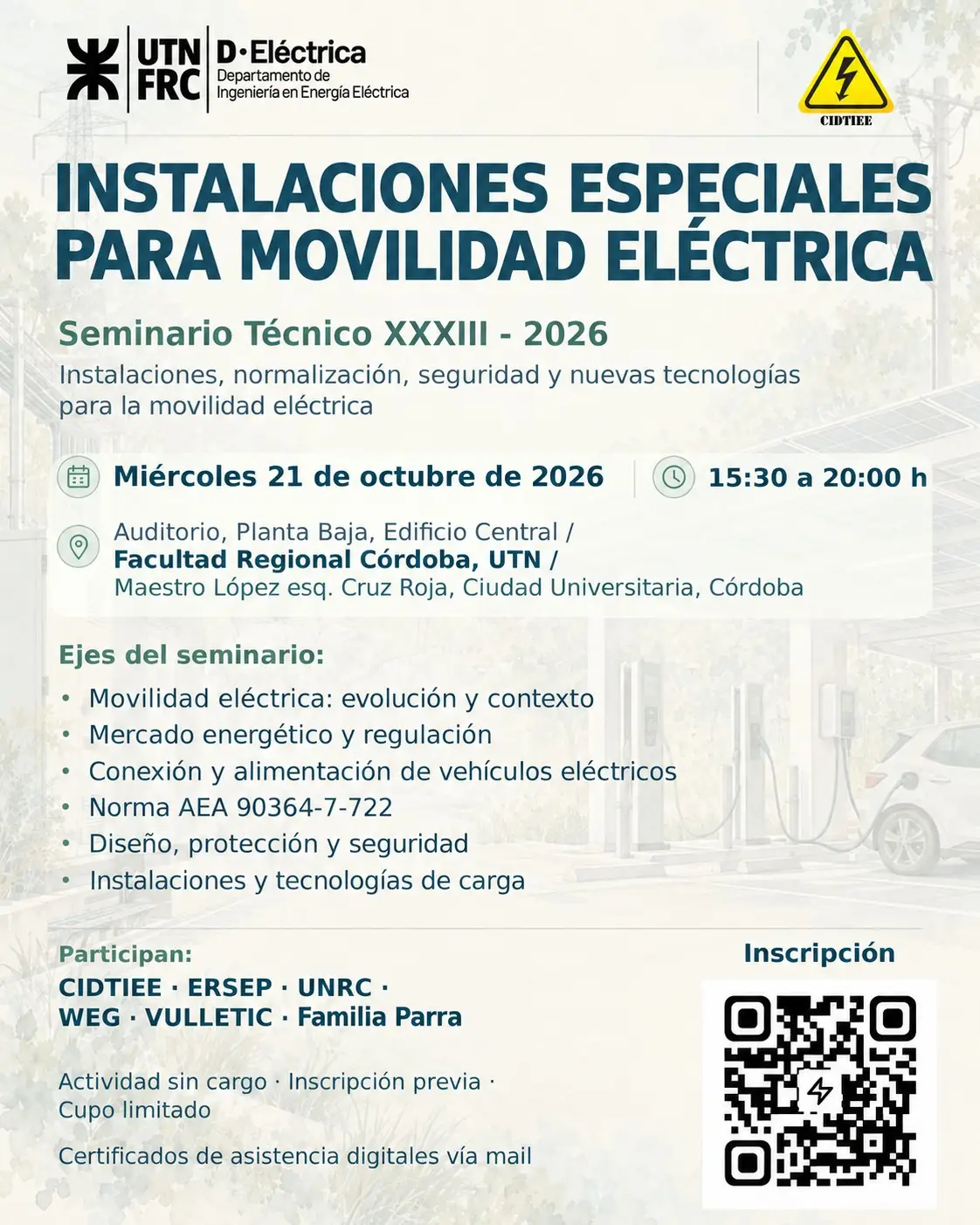 Seminario movilidad electrica Flyer